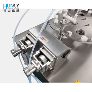 Desktop Double Head Bottle Filling and Capping Machine with Ceramic Pump and 304