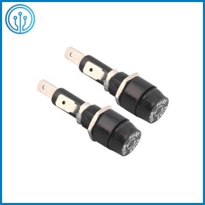 PCB Panel Mount AC Fuse Holder R3-14 For 6.32x32mm Cartridge Fuse 10A 250V