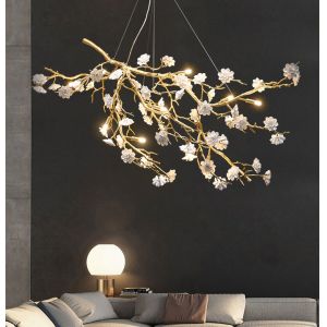 Eco OEM Tree Branch Crystal Chandelier High End Pendant Lights 15 To 30m2