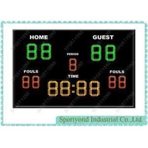 China Portable LED Outdoor Indoor Football Electronic Scoreboard , Soccer Scoreboard with Timer on sale