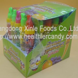 Multi Color Sugar Christmas Novelty Candy Fruit Flavor With Small Pepper Toy