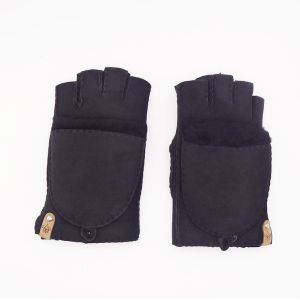 Multifunctional Sheep Skins Leather Mittens Touch Screen With Fingers