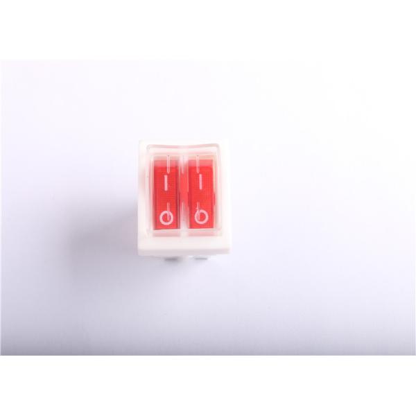 Quality DPDT DPST Rocker Switch Illuminated , 4 Pin 6 Pin Lens Single Mini Momentary Rocker Switch wholesale