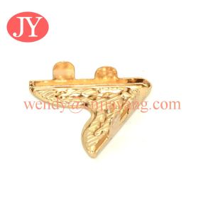 jiayang Factory direct skirt collar metal gold end end tips metal corner