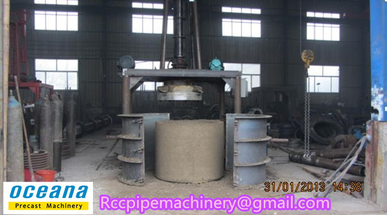 Vertical Extruding concrete Pipe machine 300-1000