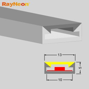 5*13 RGB COB LED Light Strip Dimmable 10W DC24V IP67 Waterproof Neon Light Strip