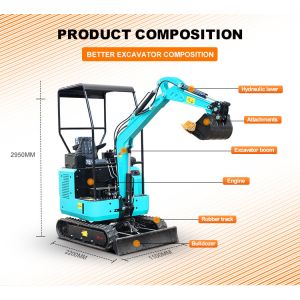 Mini Digger Garden Pelle Family Minibagger Shovel Gulchaggi Farm Small