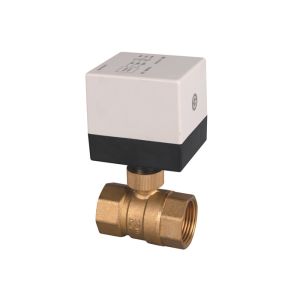 3 Port Diverter Electric Heating Ball Valve With Step Motor Actuator DN15