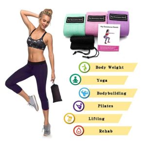 Stretchable Pilates Rubber Band / Non Slip Resistance Bands With Good Elasticity