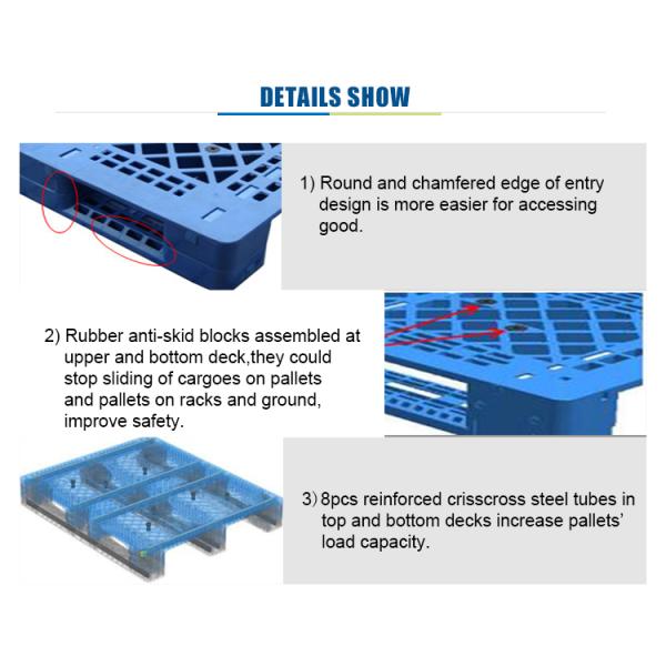 Euro pallet 1200X800 HDPE virgin heavy duty euro pallets from china