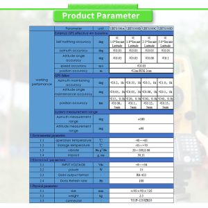 RS422 Output Form UNIVO UBTS500Y Fiber Optic Gyroscope Integrated Inertial