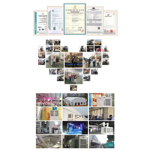 10HP Portable Tent Air Conditioner For VIP Room White / Blue Color