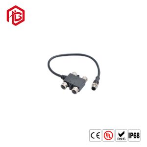 M12 Metal Straight Waterproof Connector Plug 4A 250V Pcb M12 Wire Terminal