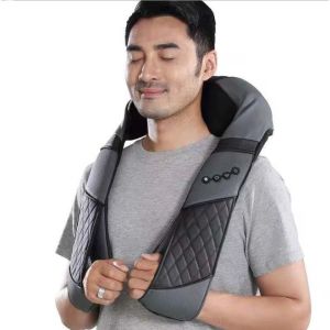 China Wireless Massage Shawl Gray Cordless Neck And Shoulder Massager on sale