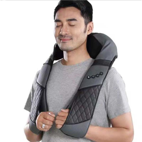 Quality Wireless Massage Shawl Gray Cordless Neck And Shoulder Massager wholesale