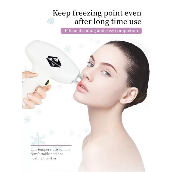 Portable Painless 808nm Diode Laser Hair Machine And Skin Rejuvenation Device