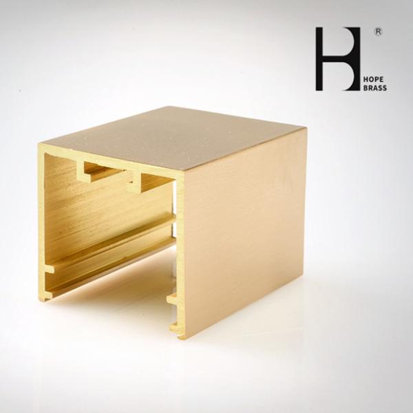 Quality Anodizing Surface C3604 Brass Extrusion Profiles For Furniture wholesale