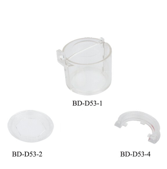 White Emergency Stop Lockout , Push Button Lockout Cover Three Pieces In One Set