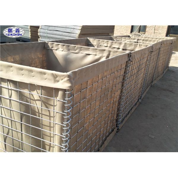 Quality Durable Geotextile Lined Welded HESCO Sand Filled Barriers for Perimeter Wall wholesale