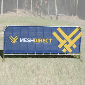 OEM Large Mesh Banners Digital Printing With Metal Eyelets Rectangular