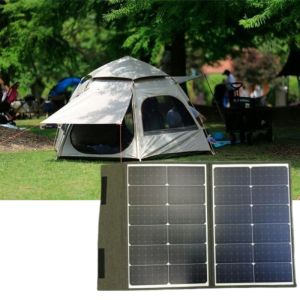 2 Fold Portable Solar PV Panel 100W with Mono Cells and MC4 Connector for Distributors and OEM Orders