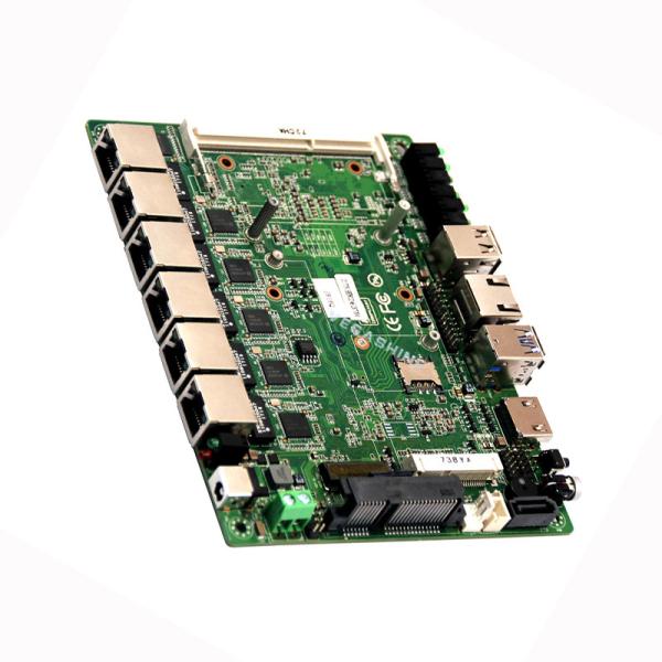 Quality 3.5" Intel 5th Broadwell-U I7-5500U Mini Motherboard 6 LAN Pfsense Router Support AES-NI wholesale