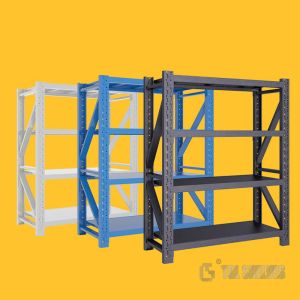 200KG Per Layer Warehouse Shelf Racks Powder Coated Metal Light Duty 2-5 layers