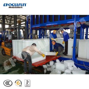 Compressor Direct Refrigeration Block Ice Machine For Large Ice Production