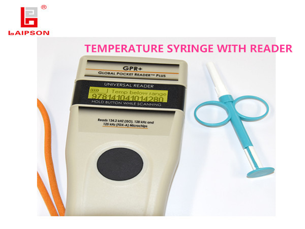 Temperature Measurement 13mm × 2.12mm Pet Id Chips , RFID Syringe 134.2khz