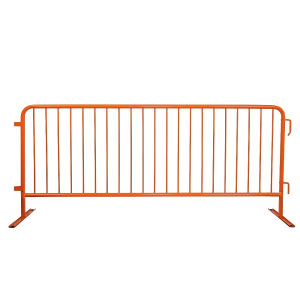 8.5ft crowd control barrier flat steel base /power coated hot dipped galvanized