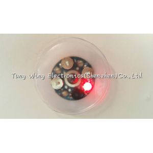 Waterproof Round Push Button Led Flashing Module For Kid's Clothing / Shoes /