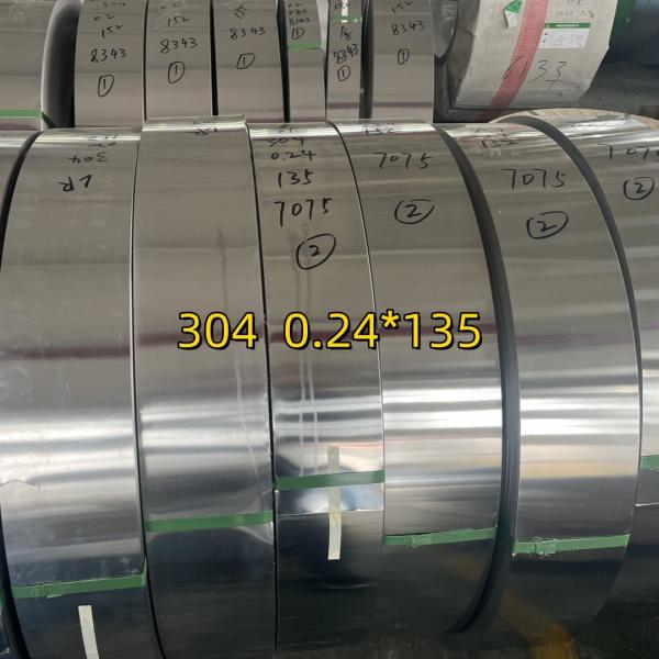 Cold Rolled ASTM A240 AISI 304 Stainless Steel Coil Strip 0.3-3mmTISCO 1/2H 3/4H