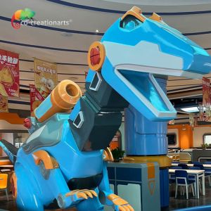 Customized Robotic Fibreglass Dinosaur Model For Theme Park Decoration