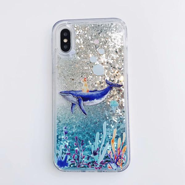 Anti Scratch Designer Cell Phone Cases Liquid Sand For Iphone 12