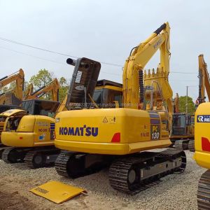 Used Komatsu PC130 Excavator 13 Ton in Shanghai Secondhand Digger with Original