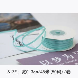 3mm Polyester Satin Ribbon Double Face High Density Satin Finish Poly Ribbon