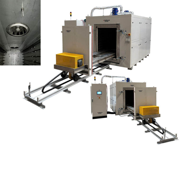 Precision Temperature Control Hrf1350-06 Hot Air Trolley Furnace + Online