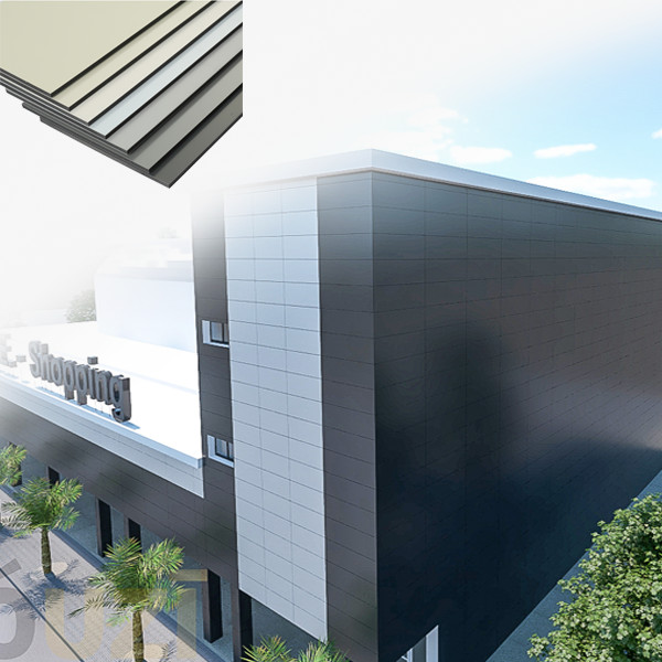 Mirror Polished Durable Reflective Aluminum Composite Panel dibond with