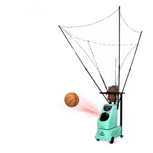 Light Green Color Basketball Shooting Training Ball Machine With 1- 3 Balls