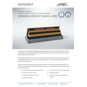 Roadway Safety Hydraulic Road Blocker For High Security Traffic Barrier