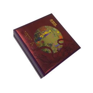 Cheap Cardboard Material Custom Size Lid &amp; Bottom Structure Box Set with the Plastic White Color Tray Inlay for Packaging for sale