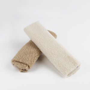 Tricot Knitted 100% Polyester BROG Sherpa Faux Lamb Fur Fabric for Garments