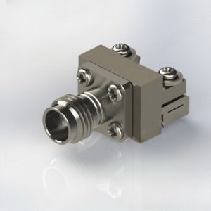 Bulkhead RF Coaxial Connector 1.85 Mm Solderless Edge Mount PCB RF Straight