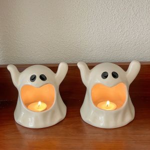 Small White Ceramic Decorative Pieces Plain Patterned Printed Embossed Carved