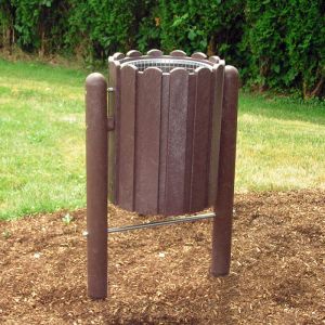 Stainless Steel Foot Pedal Trash Can for Outdoor Use