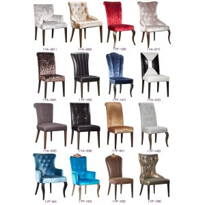 Fabric Metal Dining Chairs with High Quality For sale (YF-129)