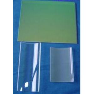 curved coating film quartz glass , tile shape quartz glass window for printing