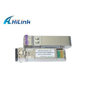 CWDM SFP+ Transceiver Module 1330nm Wavelength 30km With 3 Years Warranty