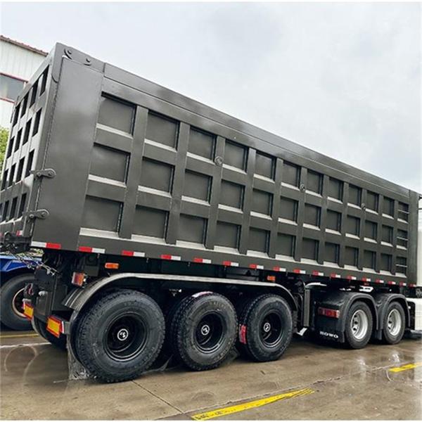 Standard 3-Axis Semi-Trailer with 24 m3 Volume and 60ton Load Capacity