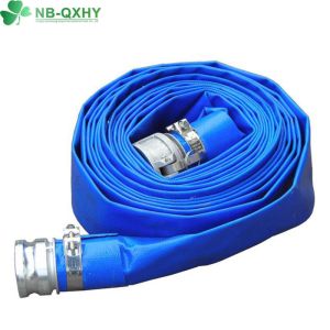 Blue Type Flexible PVC Layflat Hose with Corrosion Resistance and High Thickness